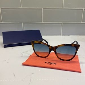 Fendi Tortoise Shell Cat Eye Women’s Sunglasses - BRAND NEW!